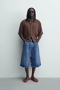 RELAXED FIT TEXTURED SHIRT
