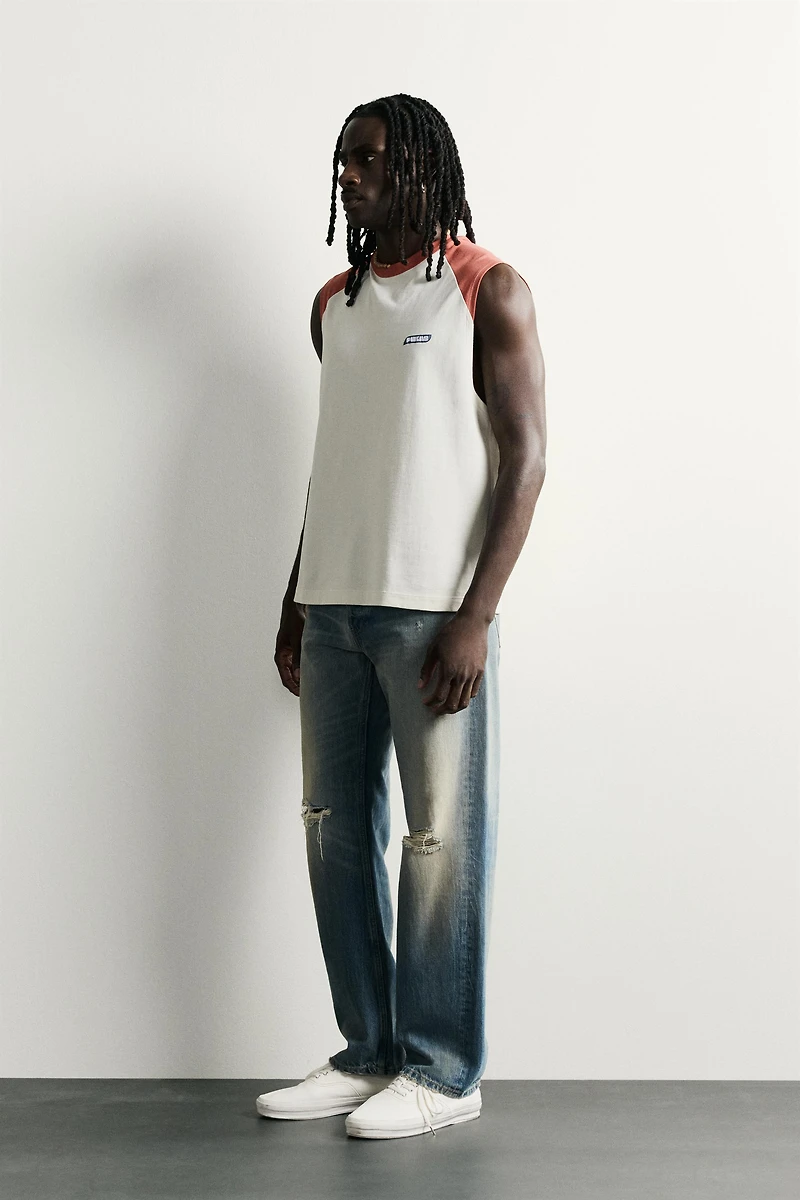 PUKAS SURF X ZARA RAGLAN TANK TOP
