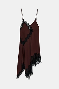 ASYMMETRIC LACE DRESS