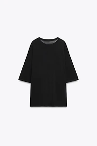 TOP OVERSIZE EN MAILLE LISSE