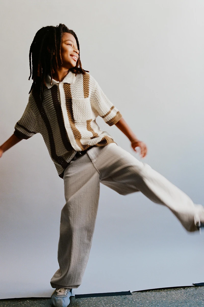 CROCHET KNIT SHIRT