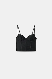 STRUCTURED UNDERWIRED CORSET TOP