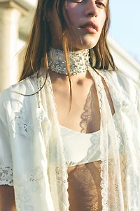 JEWELED BEADED BANDANA