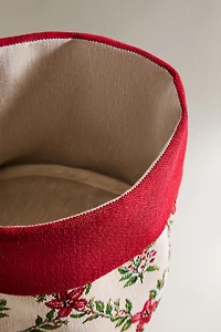 CHRISTMAS FLORAL BREAD BASKET