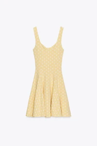 ROBE JACQUARD SKATER STRETCH