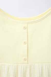 COMBINATION TEXTURED PANEL DRESS