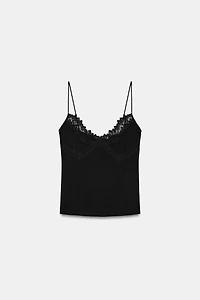 LACE STRAP TOP