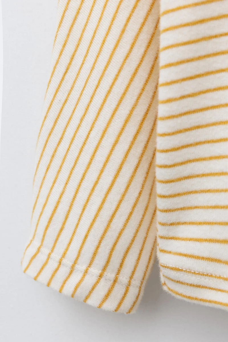 T-SHIRT À RAYURES TISSÉES