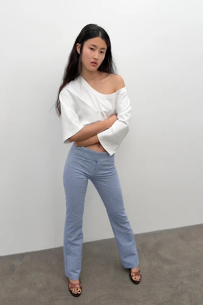 PANTALON ÉVASÉ À CARREAUX VICHY