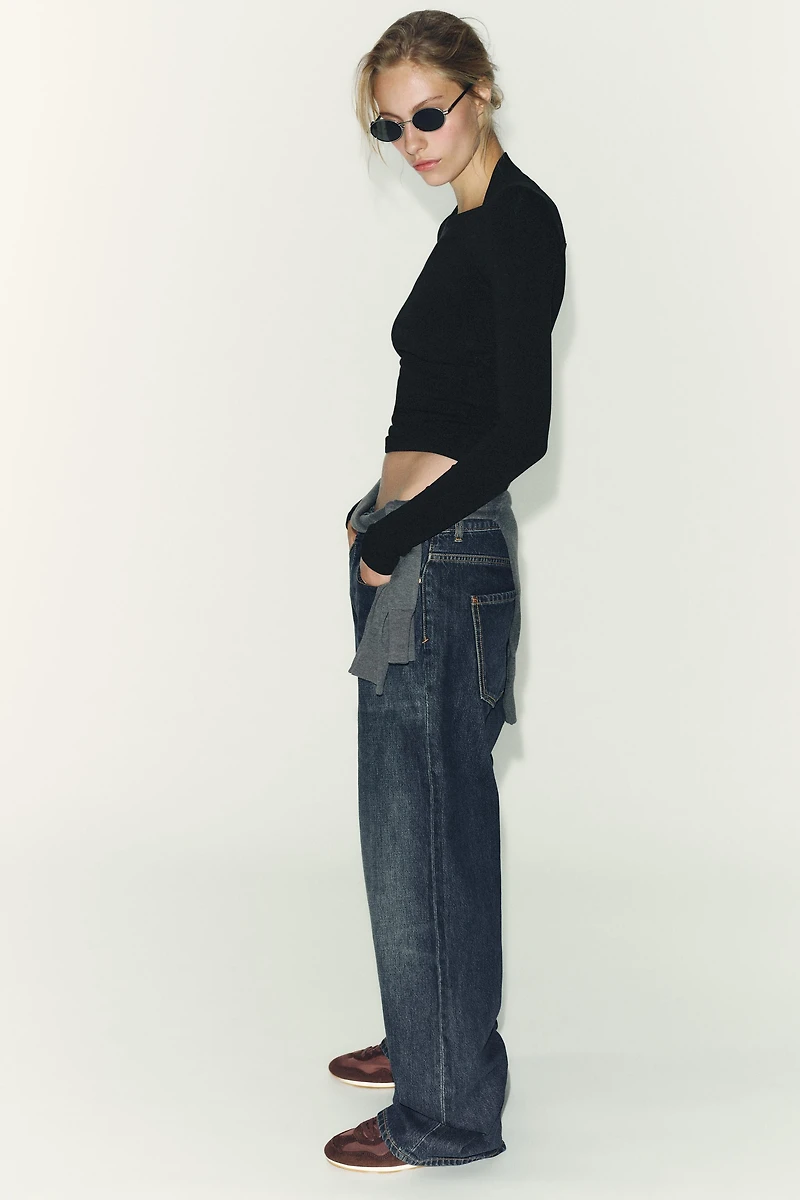 RIB LONG SLEEVE T-SHIRT