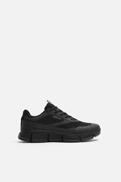 SOLID COLOR TECHNICAL SNEAKERS