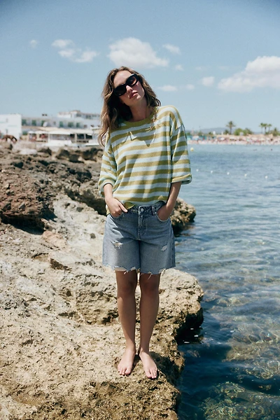 STRIPED KNIT JUMPER