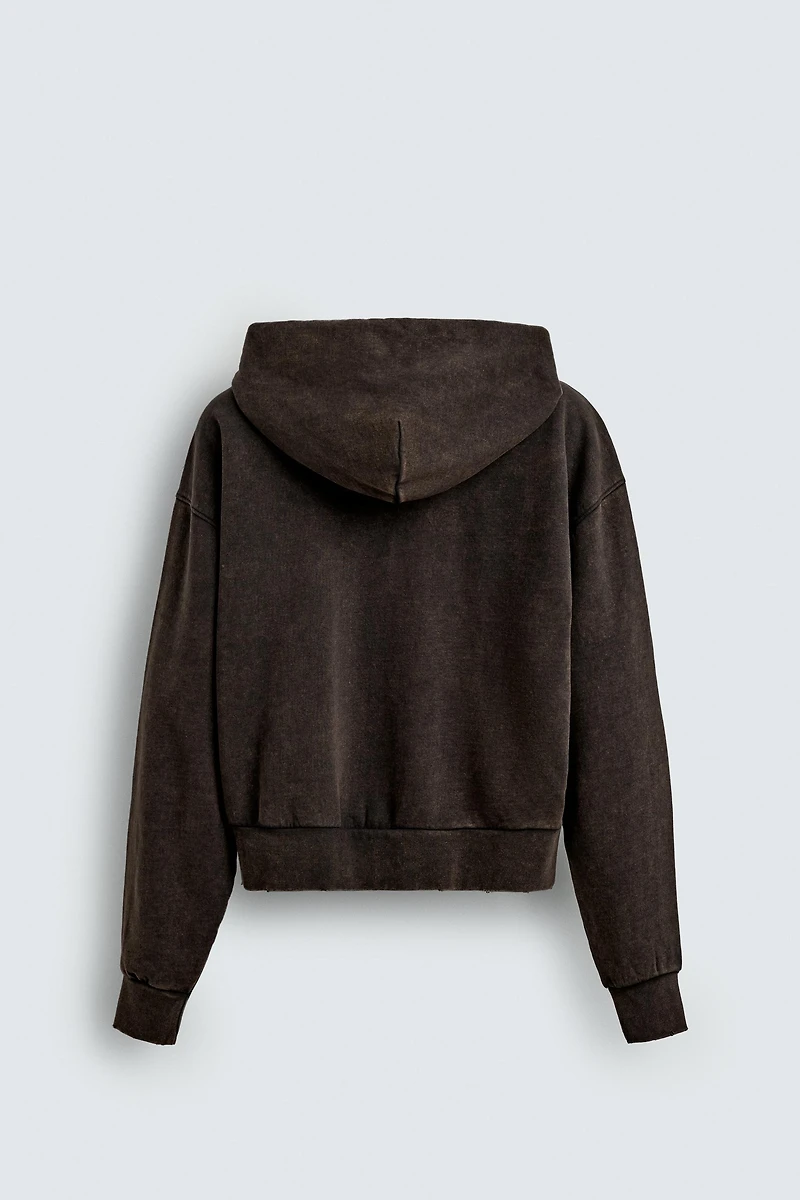 SWEAT À CAPUCHE COURT