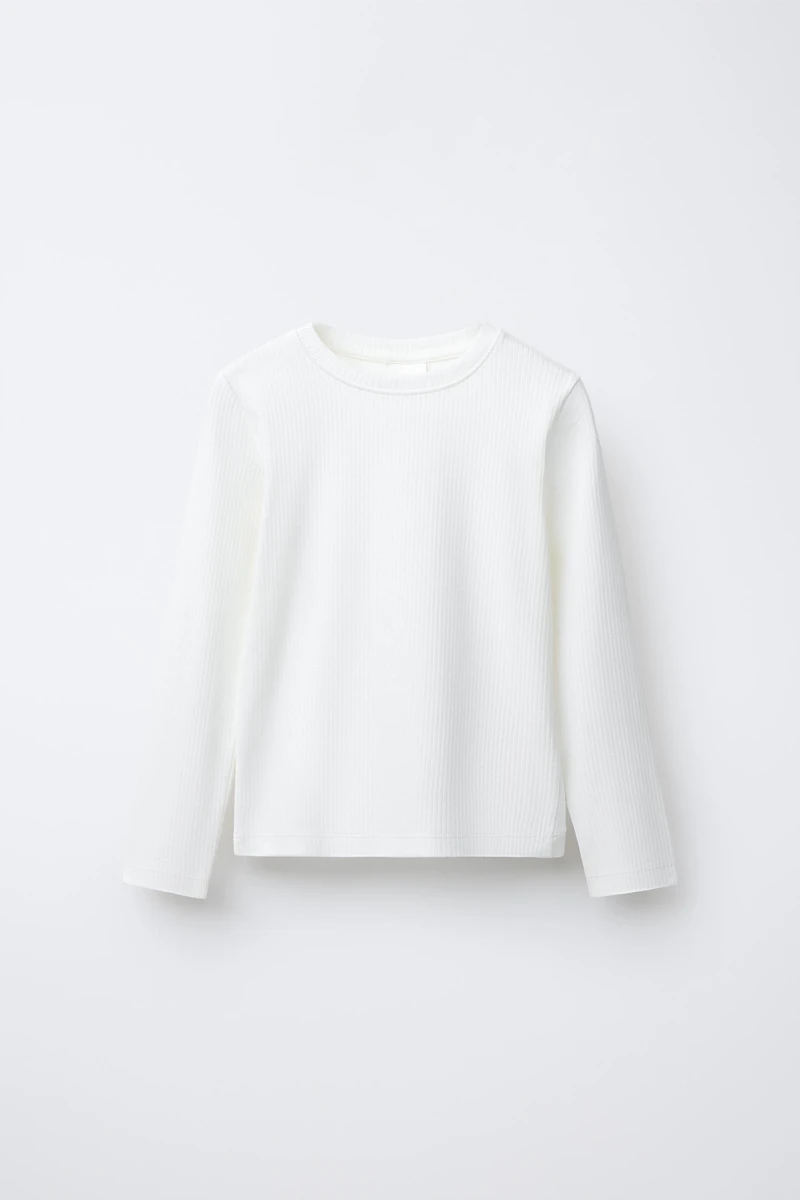 T-SHIRT CÔTELÉ UNI
