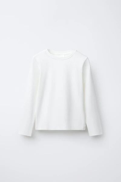 T-SHIRT CÔTELÉ UNI