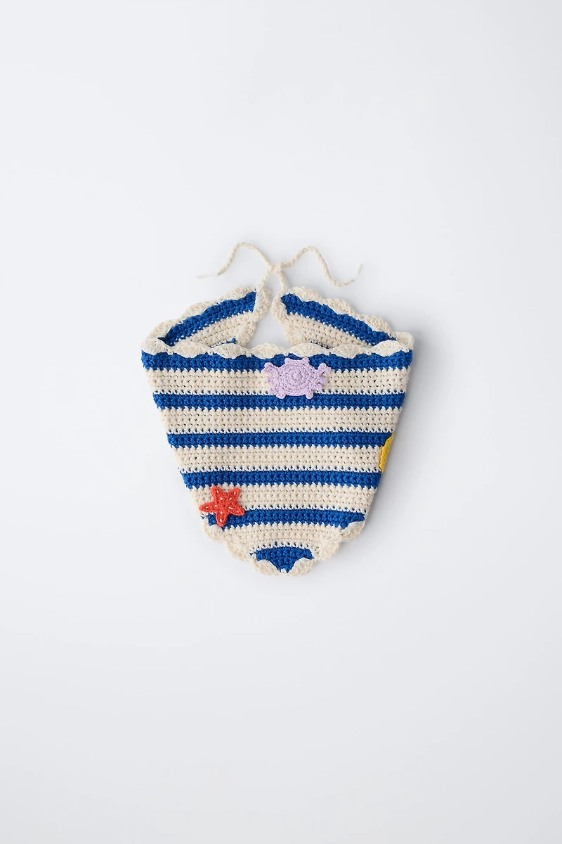 CASA LAWA X ZARA KIDS TEXTURED KNIT BANDANA