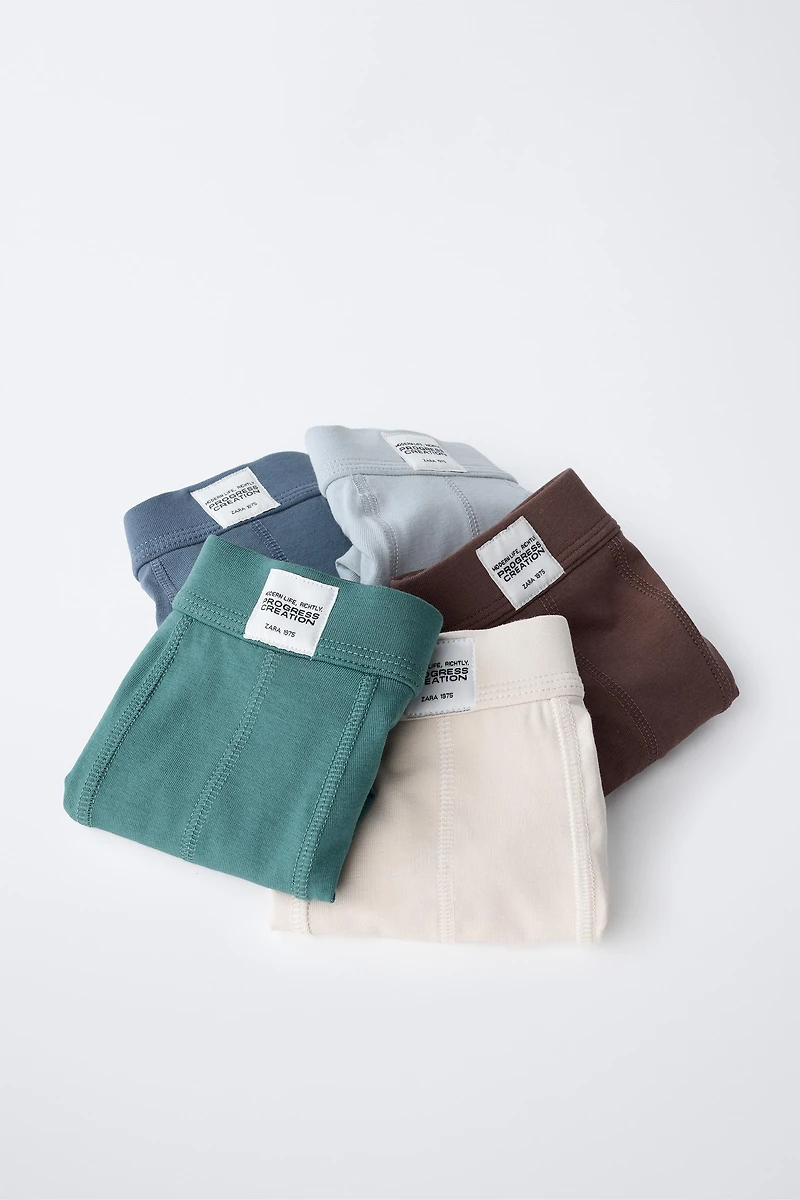 AGES 6-14 / FIVE-PACK OF BOXERS WITH LABEL