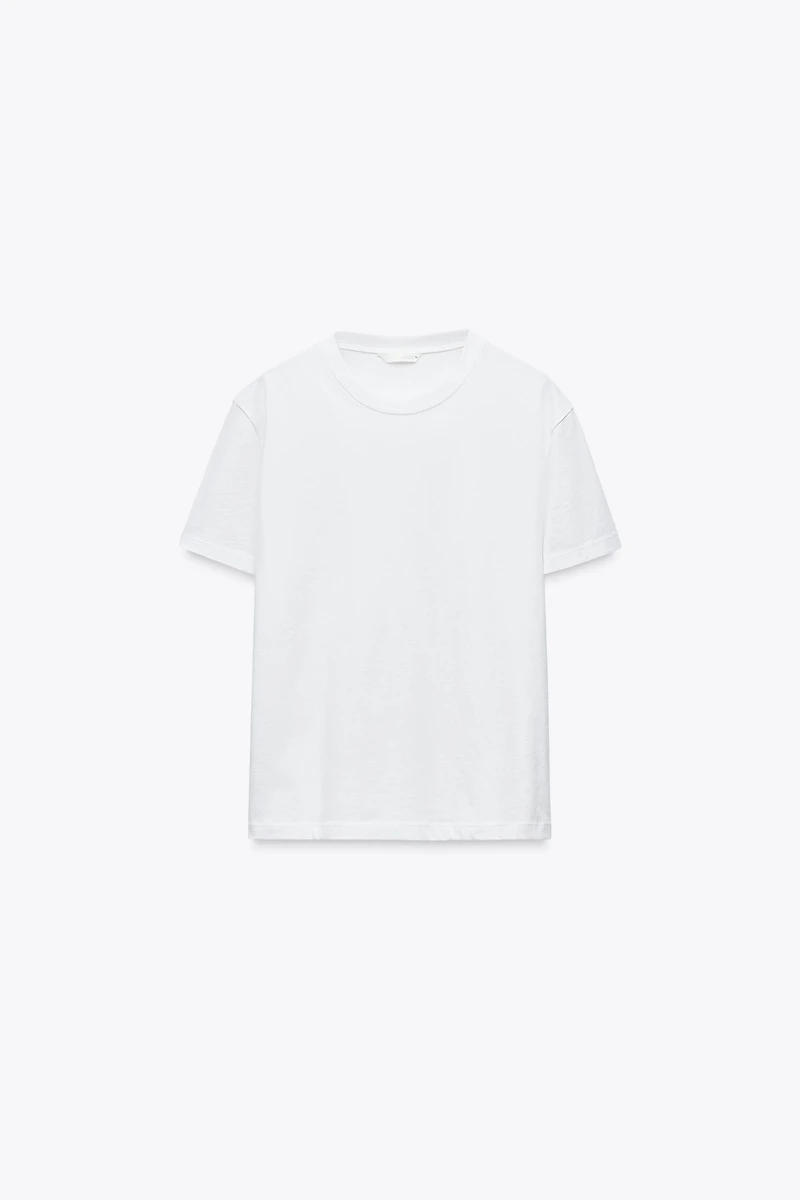 T-SHIRT BASIQUE EN COTON