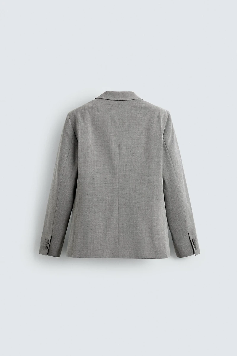 TEXTURED SUIT BLAZER