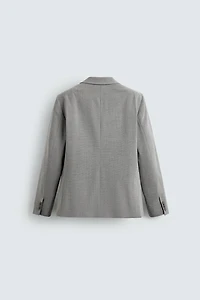 TEXTURED SUIT BLAZER