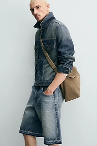 RELAXED FIT DENIM SHORTS