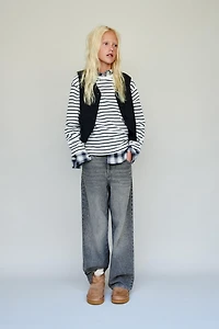 SPARKLY PINSTRIPE VEST