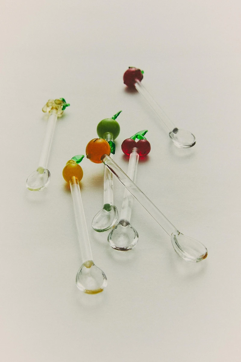 PACK OF FRUIT GLASS DESSERT SPOONS (PACK OF 6)