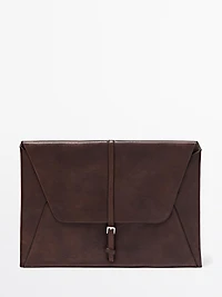 Nappa leather laptop case