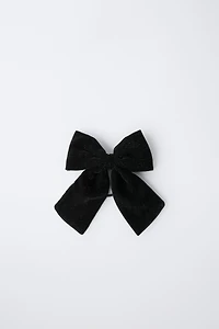 SPARKLY VELVET BOW HAIR TIE