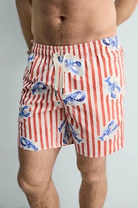 LOBSTER PRINT LONG SWIMSUIT