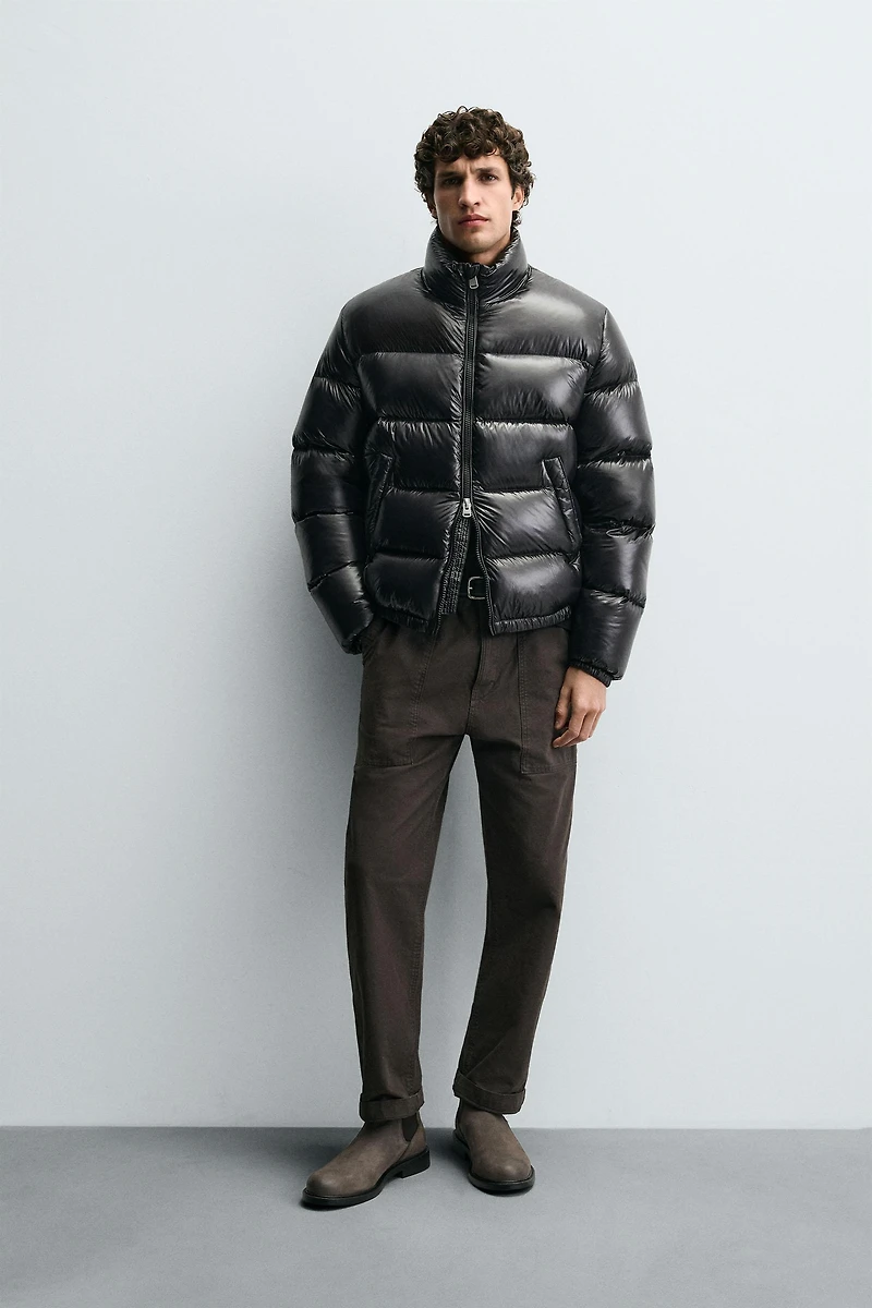 100% FEATHER PUFFER JACKET