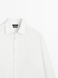 Regular fit cotton blend shirt - LIMITED
