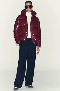 SHINY EFFECT WATER REPELLENT WINDPROOF ANORAK