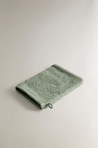 COTTON TERRY BATH MITT