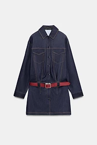 ROBE COURTE EN JEAN Z1975 AVEC CEINTURE