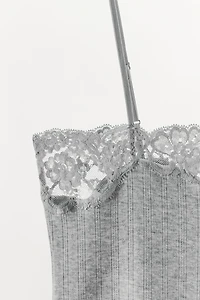 POINTELLE LACE TOP