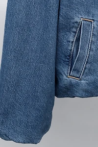 DENIM BOMBER JACKET