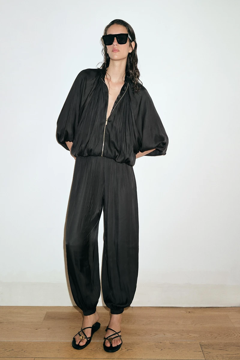 SATIN EFFECT BALLOON PANTS