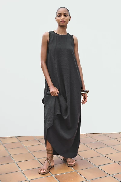 FLOWY MIDI DRESS