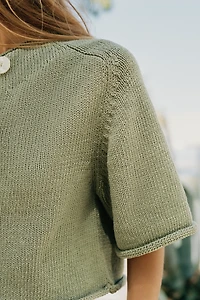 GILET EN MAILLE À MANCHES 3/4