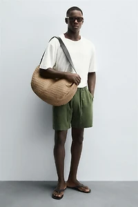 WOVEN SHOULDER BAG