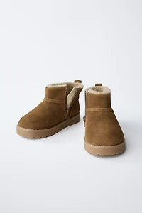 LINED LEATHER BOOTS