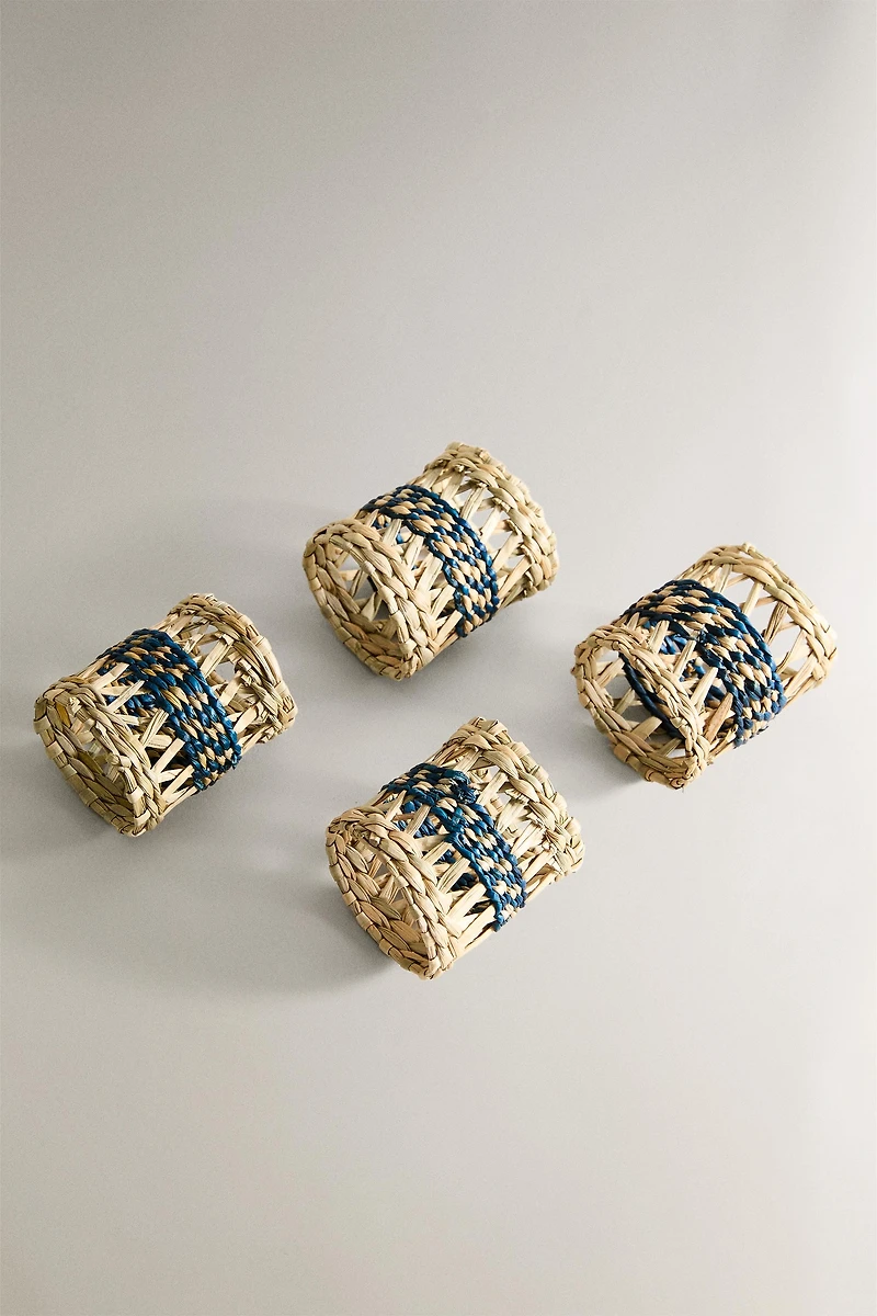 SET OF SEAGRASS NAPKIN RINGS (SET OF 4)