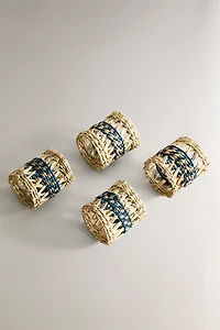 SET OF SEAGRASS NAPKIN RINGS (SET OF 4)