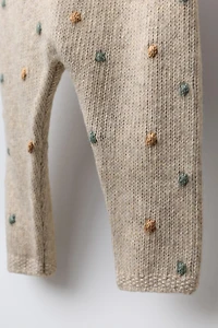BEADED KNIT PANTS