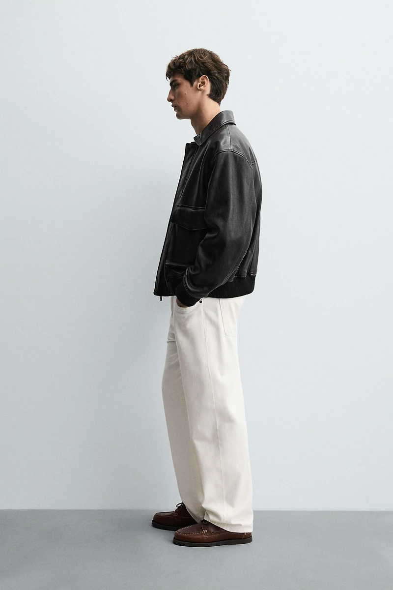LEATHER POCKET JACKET