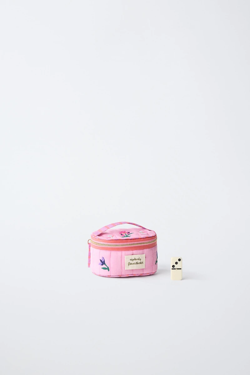 EMBROIDERED FLORAL JEWELRY BOX
