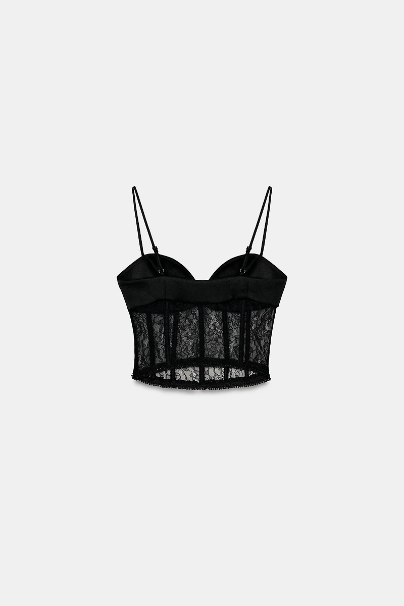 LACE CORSET TOP