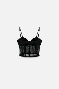 LACE CORSET TOP