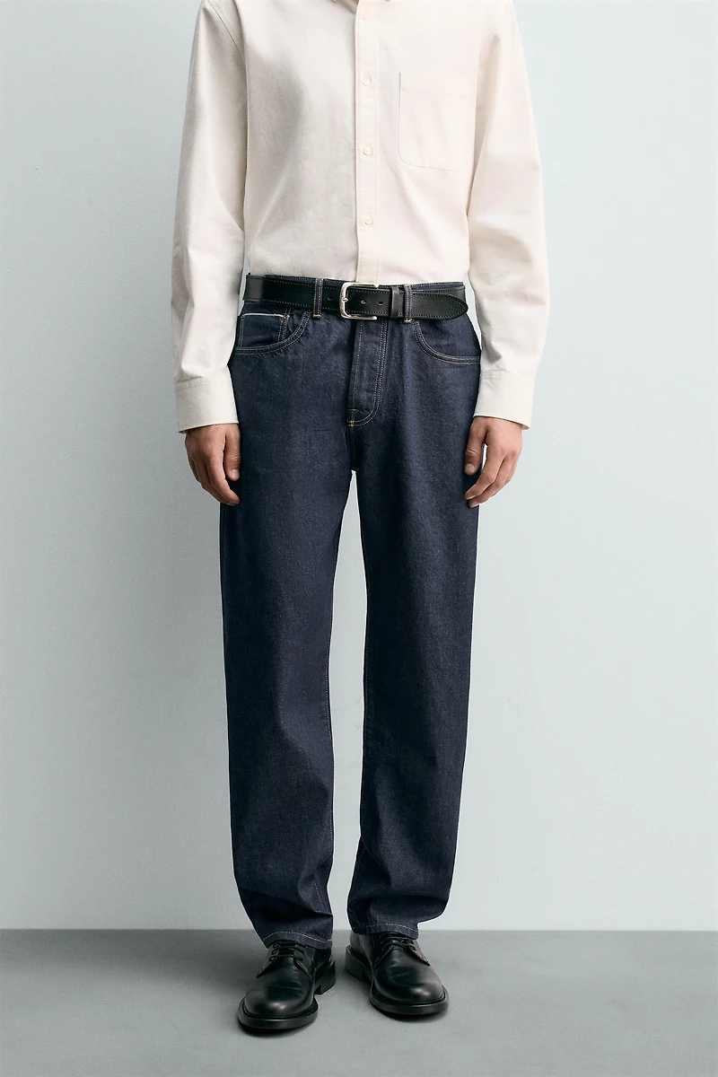 STRAIGHT ANKLE FIT SELVEDGE JEANS